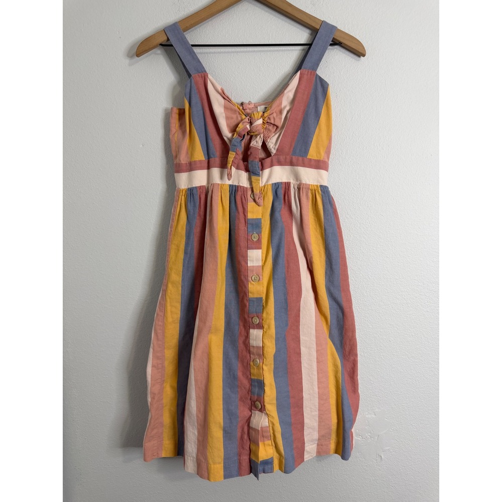 Madewell - Striped Colorful Sundress with Cut Out 100% Cotton‎ Size 2